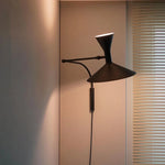 applique murale blanche moderne lampe conique fixée mur éclairage intérieur salon chambre