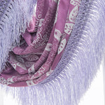 rideau fenêtre jacquard floral velours semi transparent élégant franges décoratives tringle rideau