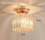 lampe moderne cristal noir doré transparent rayures horizontales
