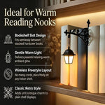 lampe décorative rétro fantôme livres suspension murale led transparente vintage