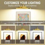 lampe led cadre or moderne rechargeable télécommande indicateur vis murale