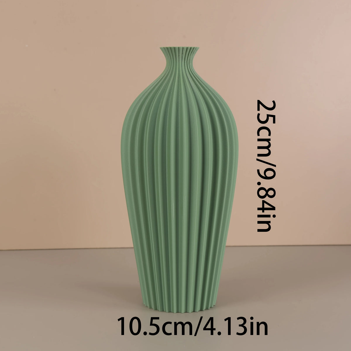 vase moderne noir vert beige rayures verticales décoration intérieure fleurs séchées minimaliste arrangement table