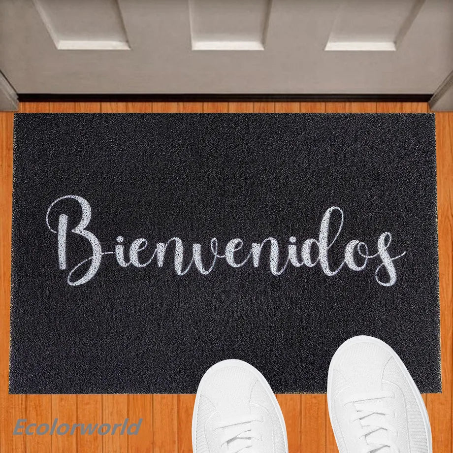 Tapis de bienvenue personnalisable couleur au choix