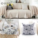 tissu imprimé fleurs feuilles beige bleu rouge résistance abrasion classique vintage 180x150cm 45x150cm 90x150cm