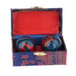 boules massage main rouge panda feuille fitness relaxation santé exercices dextérité portable
