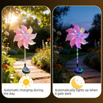 lumière solaire multicolore moulin vent moderne patio extérieur led changeante couleur
