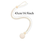 boucle rideau corde tressée coton blanc cassé moderne rustique fixe rideau transparent