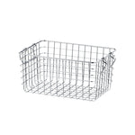 panier métallique empilable maille fine poignées argenté moderne rangement cuisine écologique