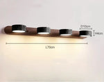 Applique murale LED moderne minimaliste pierre noire interrupteur chaîne japonais