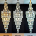 lustre cristal géométrique doré transparent moderne ampoules led semi encastré chambre salon