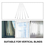 tiges rideau transparentes sans motif moderne stores verticaux accessoires rideaux longues baguettes inclinables