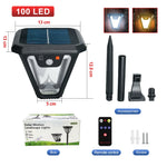 lampe solaire rechargeable led murale capteur mouvement mode usb solar noir moderneextérieur jardin ip65