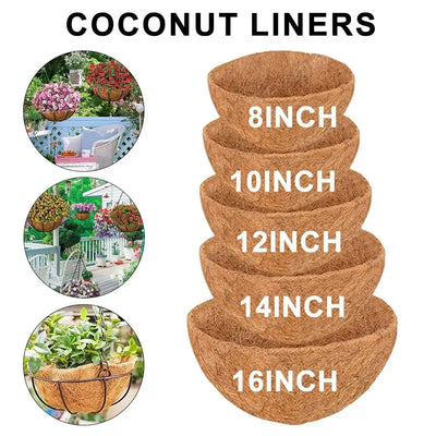 Doublure de panier en fibre de coco naturelle noire