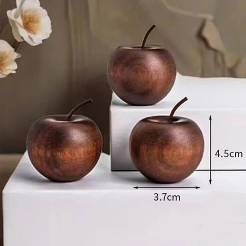 pomme artificielle bois marron texture réaliste décoration intérieure parfum aromathérapie naturelle pastoral ornement maison