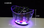 seau bouteilles transparent moderne clips lumineux led rechargeable via usb
