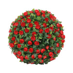 Boule fleurs artificielles rouge blanche violette moderne extérieur intérieur décoration mariage anniversaire