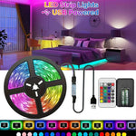 ruban led multicolore moderne télécommande 24touches facile salon fêtes noël