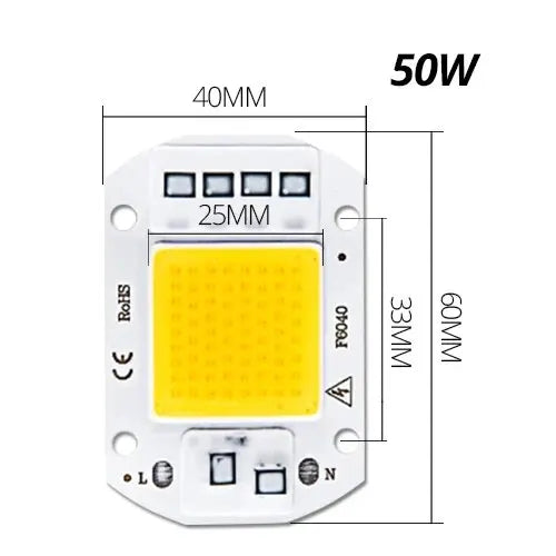 lampe led cob 20w 30w 50w blanc mat moderne vis aluminium 220v 110v