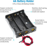 support batteries aa vis fixations boites rangement cables cuivre noir pragmatique multifonctionalité slots
