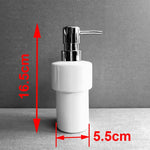 distributeur savon liquide mains blanc moderne opacique céramique fixe salle bain