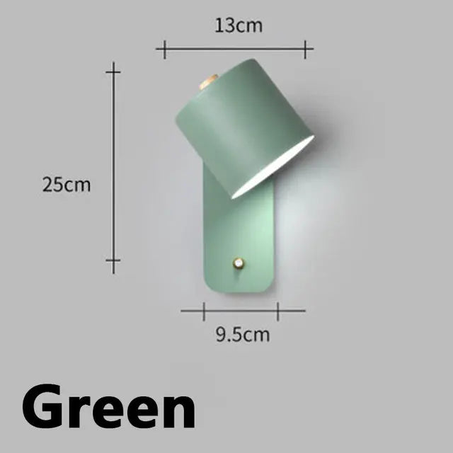 applique murale moderne minimaliste gris blanc vert noir éclairage chambre cuisine entrée étude