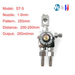 régulateur pression argenté lisse industriel portable 0.5mm 1.0mm 1.3mm 2.0mm deux tubes connexion bouton