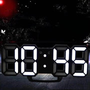 horloge digitale led moderne blanc orange bleu rouge salon cuisine