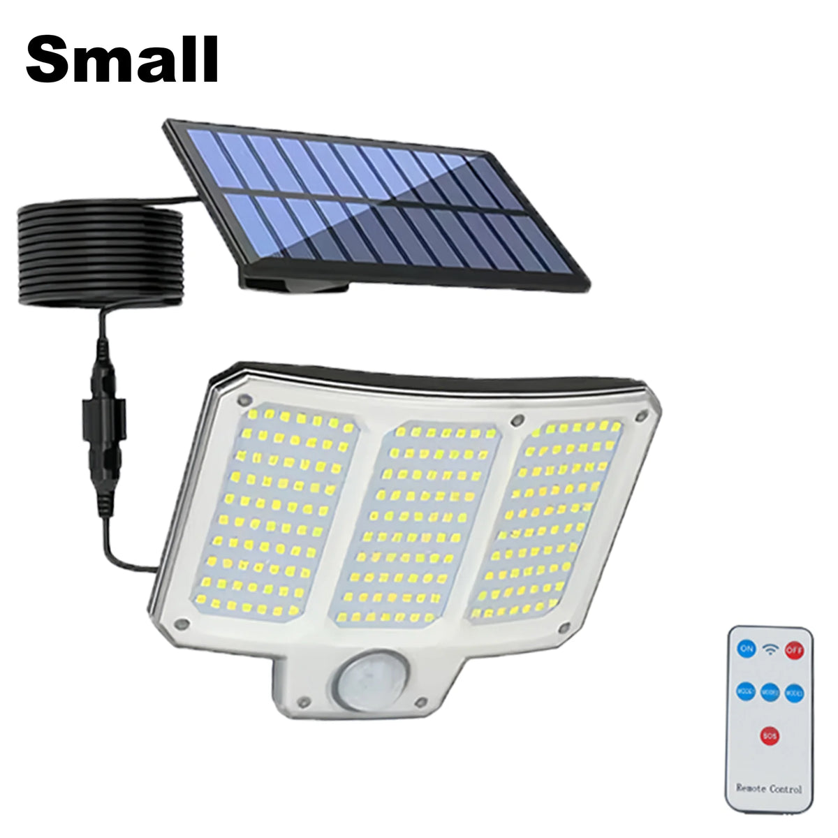 lampe solaire moderne noire blanche ip65 led télécommande clips extérieure jardin entrée garage