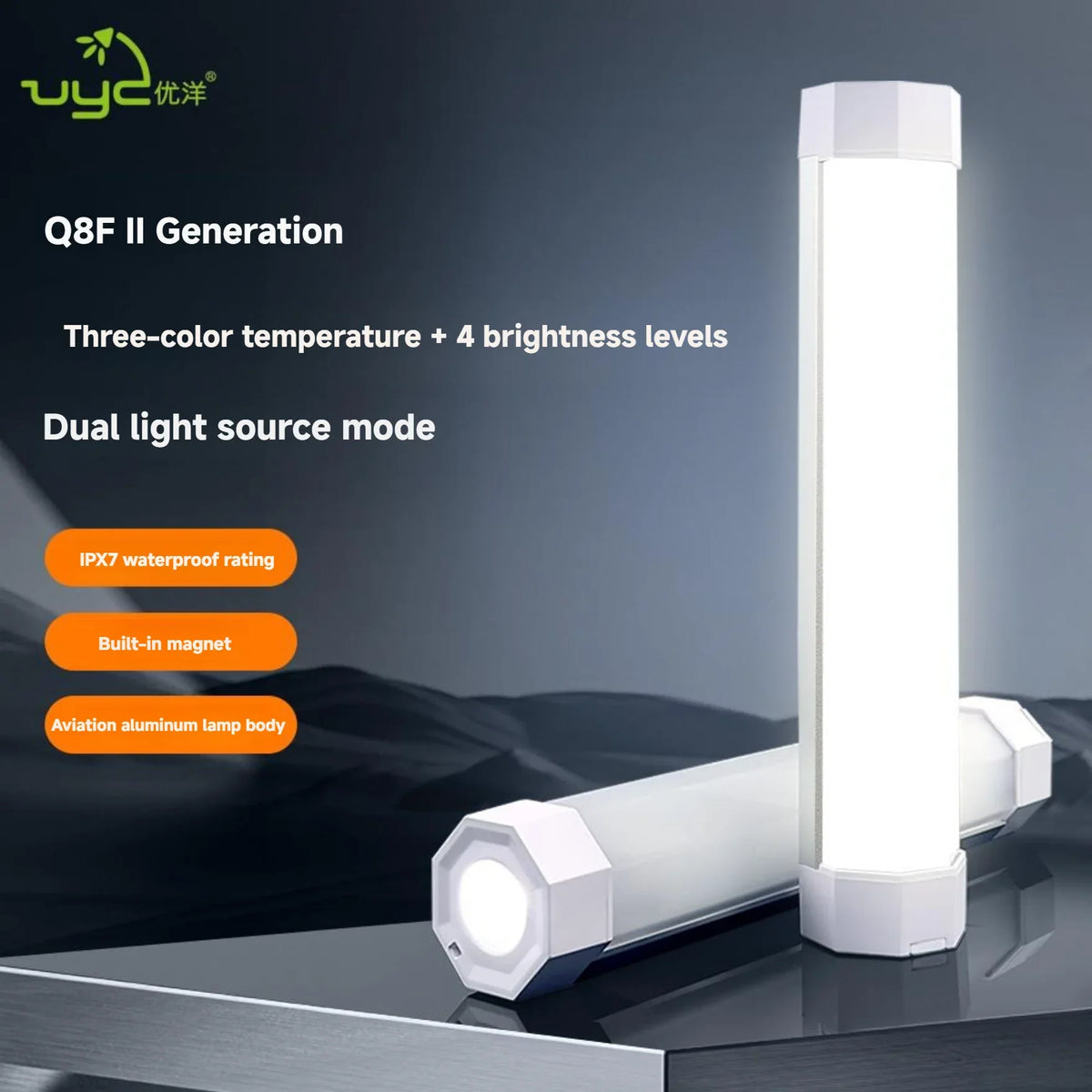 lampe torche rechargeable flashlight moderne aimantée résistante autodéfense lumière intense camping