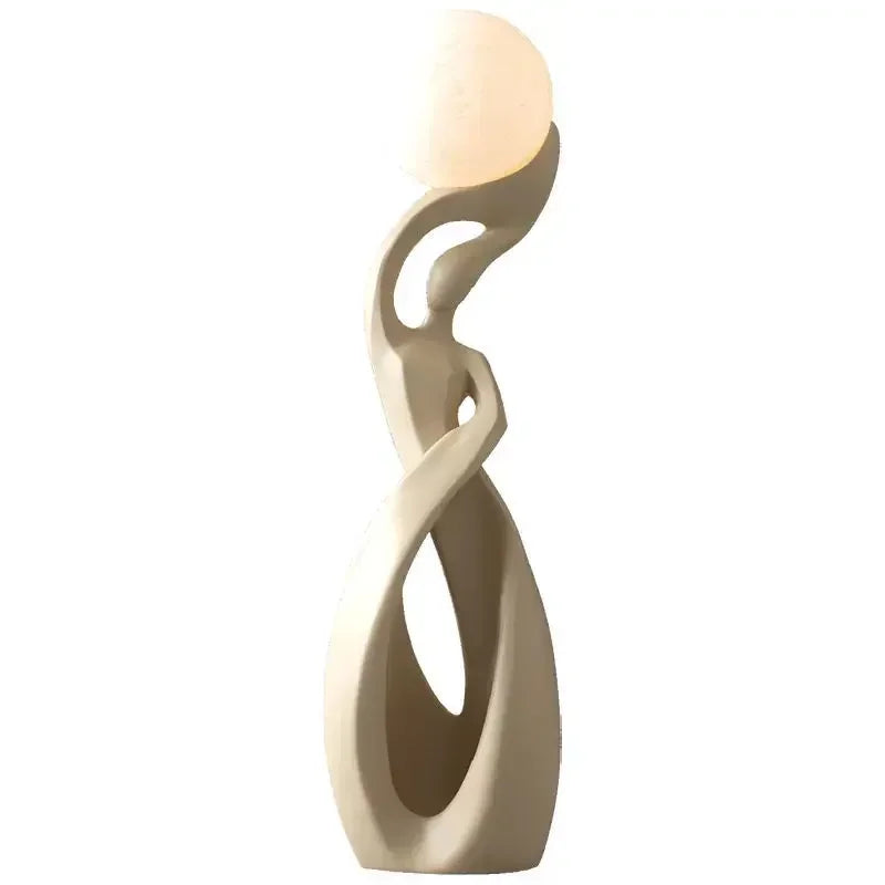 lampe pied moderne sculptural noir beige rose argenté sphère lumineuse moderne designintérieur led chambre