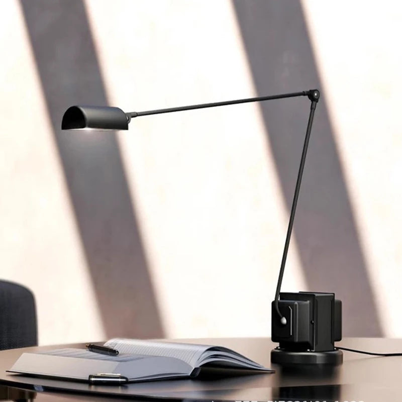 lampe moderne noir led base solide câble éclairage 10 15m² flux 249 2000 lumens
