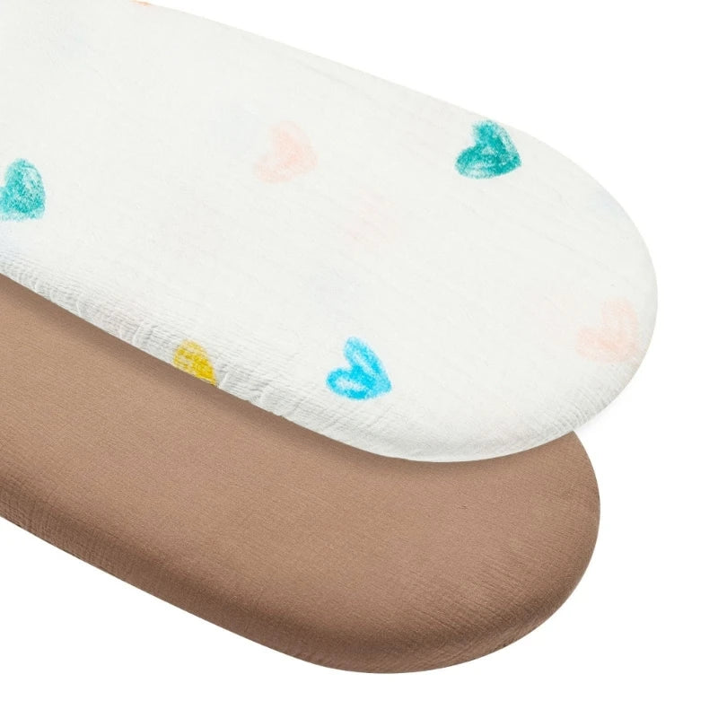 draps housses bébé unisexe 1ans polyester coton quatre saisons imprimé animaux ondulés blanc roseclair