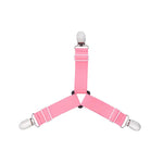 attache élastique lit clips métalliques tissu uni polyester coton moderne bleu noir blanc qualité