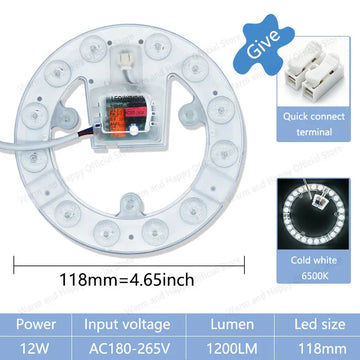 plafonnier led blanc moderne 12w 18w 24w 36w aimants intégrés câble électrique