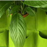 porte plantes mural suspendu poches plantes texture tissée moderne vert noir