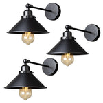 lampe murale industrielle noire réglable vintage E27 flux lumineux étude chambre salon