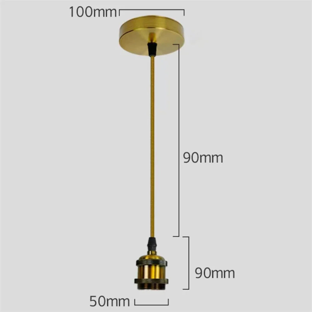 support lampe suspendu moderne rose gold pearl black bronze silver e27 métal lisse opacité