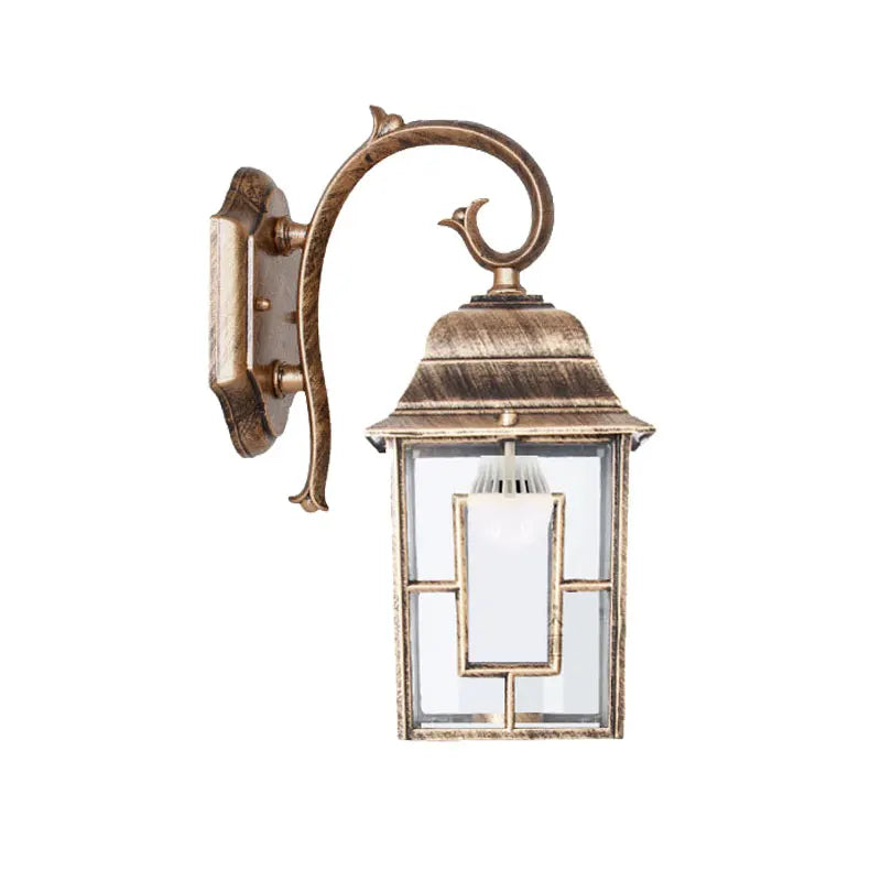 lampe murale transparente géométrique classique noir bronze chambre entrée étude salle bain