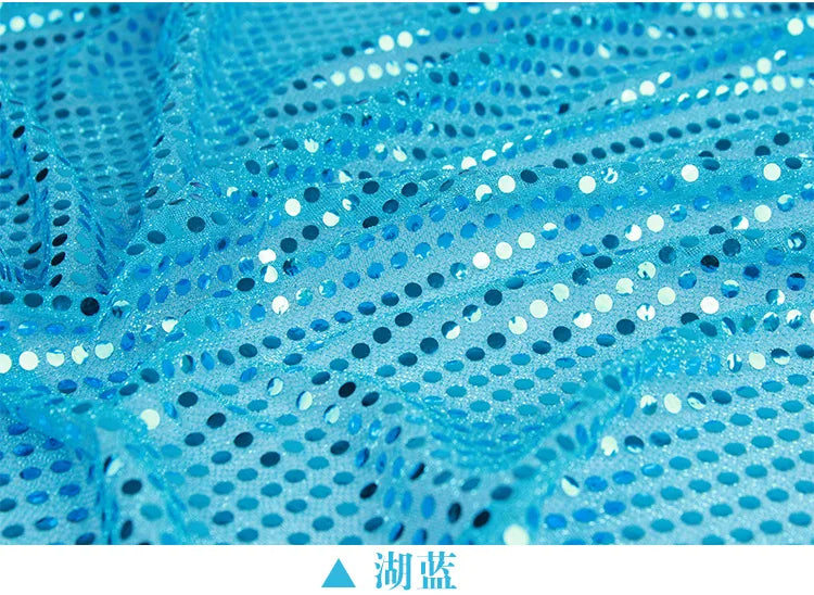 tissu circulaires polyester translucide glitter rouge blanc bleu vert violet or bricolage décoration