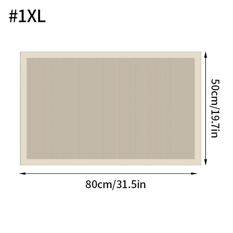 tapis bain anti dérapant absorbant moderne motif géométrique beige clair