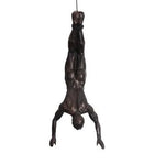 statuette escalade homme résine argentée nu réaliste moderne opaque