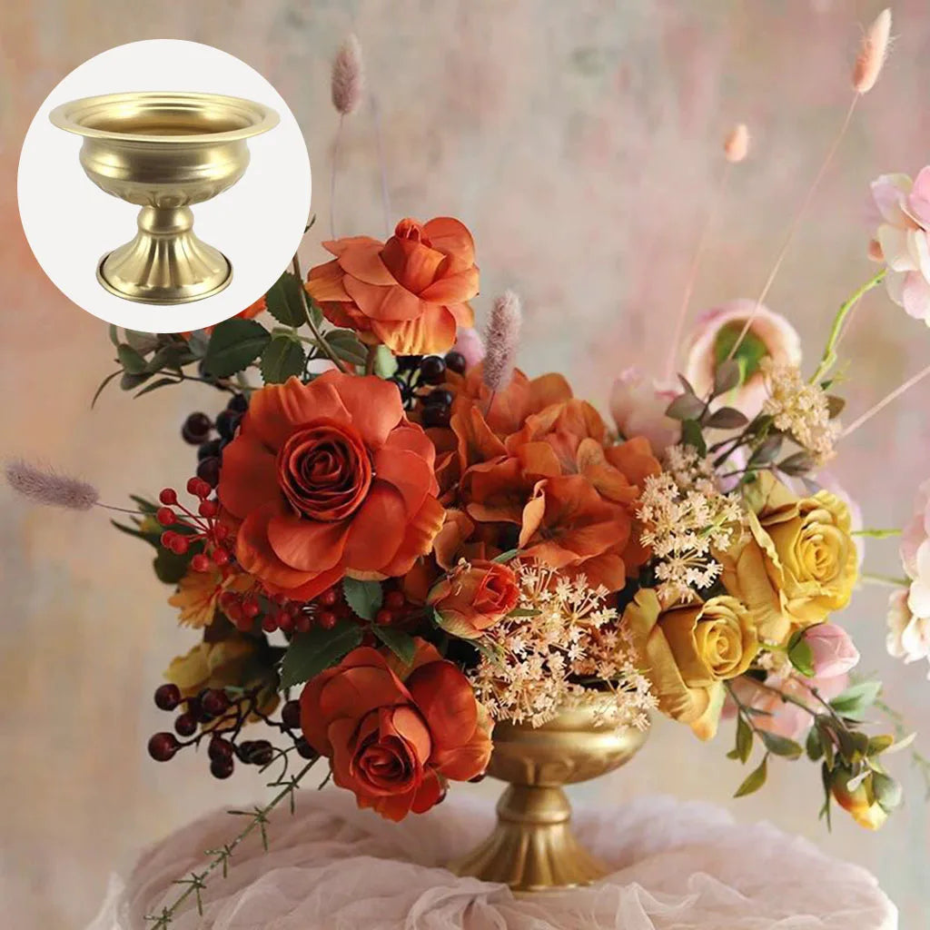 vase blanc or floral texture classique deco table anniversaire mariage
