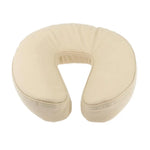 coussin tête visage bas massage table lit salon support nuque beige simili cuir ergonomique