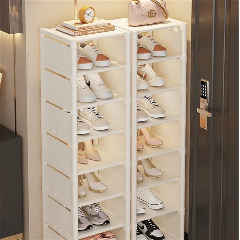étagère chaussures blanc moderne rangement salon entrée couloir réglable.storage cabinet organizer ab abs