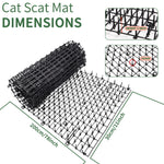 tapis anti chat picots dissuasif utilitaire noir fixations assemblage extérieurintérieur 200cm longueur