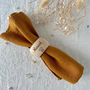 Anneau de serviette en bois personnalisé fait main pour mariage et décoration de table élégante