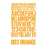 sticker autocollant lettre chiffre symbole multicolore classique deco papeterie scrapbooking journal agenda planificateur álbum