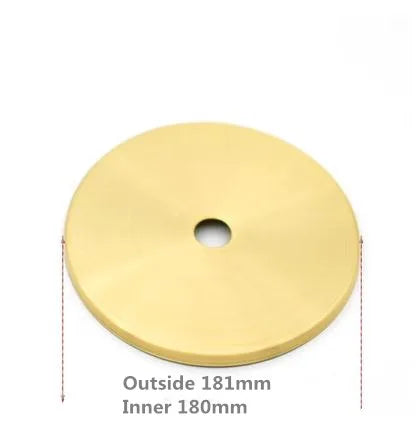 disques métalliques dorés lisses brillants modernes accessoires éclairage diy abat jour fixations invisibles trou