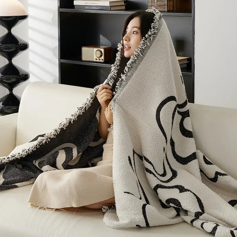 couverture canapé velours motif floral moderne fixation coussin beige automne hiver polyester machine lavable