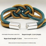 bracelets tressés nœuds chinois boucles magnétiques couleurs variées moderne ethnique adultes enfants
